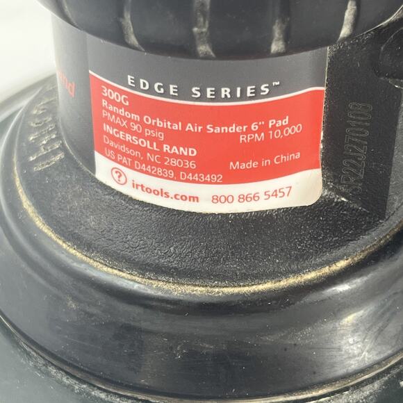 Ingersoll Rand 300G Random Orbital Air Sander 6" Pad RPM 10,000 Tested. {P}. - Picture 7 of 10